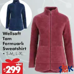 WELLSOFT TAM FERMUARLI SWEATSHİRT fiyat ve kampanya bilgisi